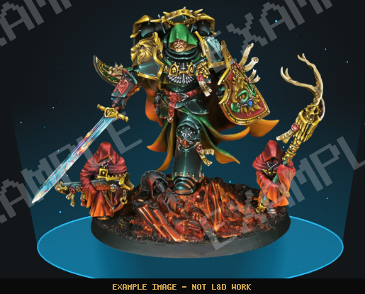 Example Showcase quality painted miniature (example image, not L&D work)